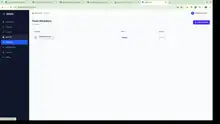 Team members page with role-based access and an invite-member action